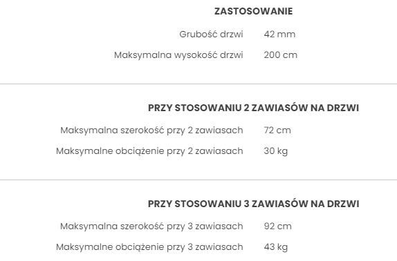 Zawias sprężynowy wahadłowy barowy 148x123mm ocynk - obrazek 4
