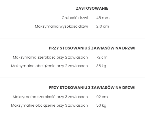 Zawias sprężynowy wahadłowy barowy 184x150mm ocynk - obrazek 4