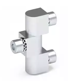 Zawias boczny 16x60x20mm 3 otwory mosiądz chrom