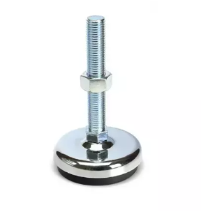 Chromowana stopka poziomująca 80mm śruba M12x100