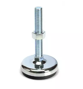 Chromowana stopka poziomująca 80mm śruba M16x150