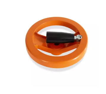 Koło ręczne aluminium 200mm rękojeść pomarańczowe