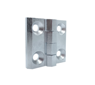 Zawias płaski 60x60mm chrom 4 otwory skrzydełkowy