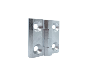 Zawias płaski 40x40mm chrom 4 otwory skrzydełkowy