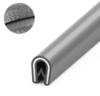 Osłona krawędzi PVC 1-2mm '504' szara METR BIEŻĄCY