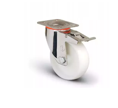 Koło obrotowe 80mm płyta udźwig 120kg hamulec INOX