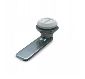 Zamek przemysłowy ćwierćobrotowy z nacięciem biały