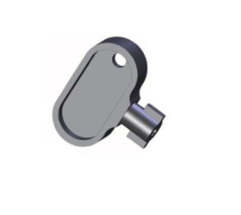 Klucz do skrzynek gazowych dwuskrzydłowy 5mm POLIAMID