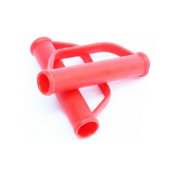 Rączka wózka z osłoną Fi 27 czerwona 1szt.