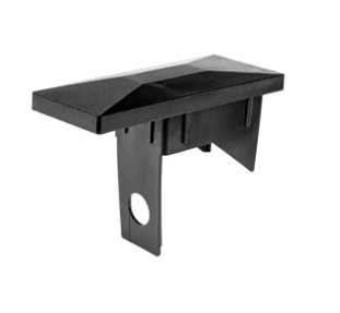 Nasadka wewnętrzna pod listwę do słupka ogrodzeniowego 60x40mm CZARNA 20szt.