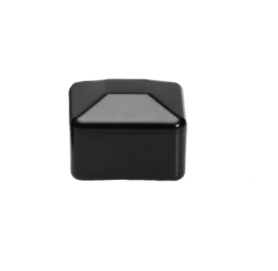 Nasadka zewnętrzna na słupki ogrodzeniowe 60x60mm CZARNA 20szt.