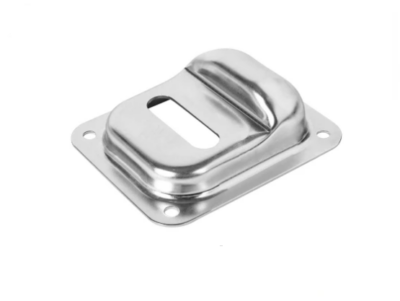 Odbojnik zamknięcia bramy skrzydłowej z otworem pod rygiel L52,5mm