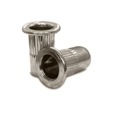 Nitonakrętka walcowa M12 płaski łeb 50 sztuk INOX