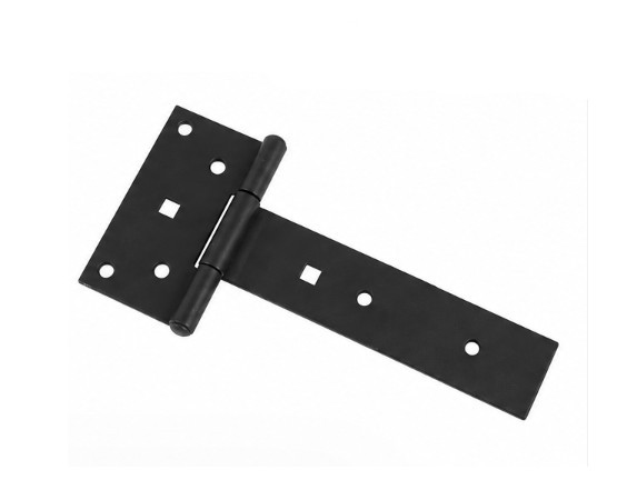 Zawias płaski krzyżowy altanowy 100x90x45 mm czarny
